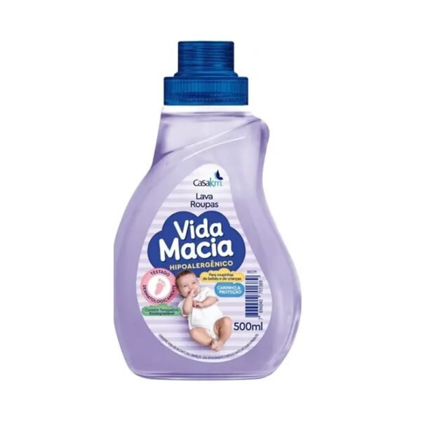 CasaKM Lava Roupas Vida Macia Glicerina & Amêndoas 500ml